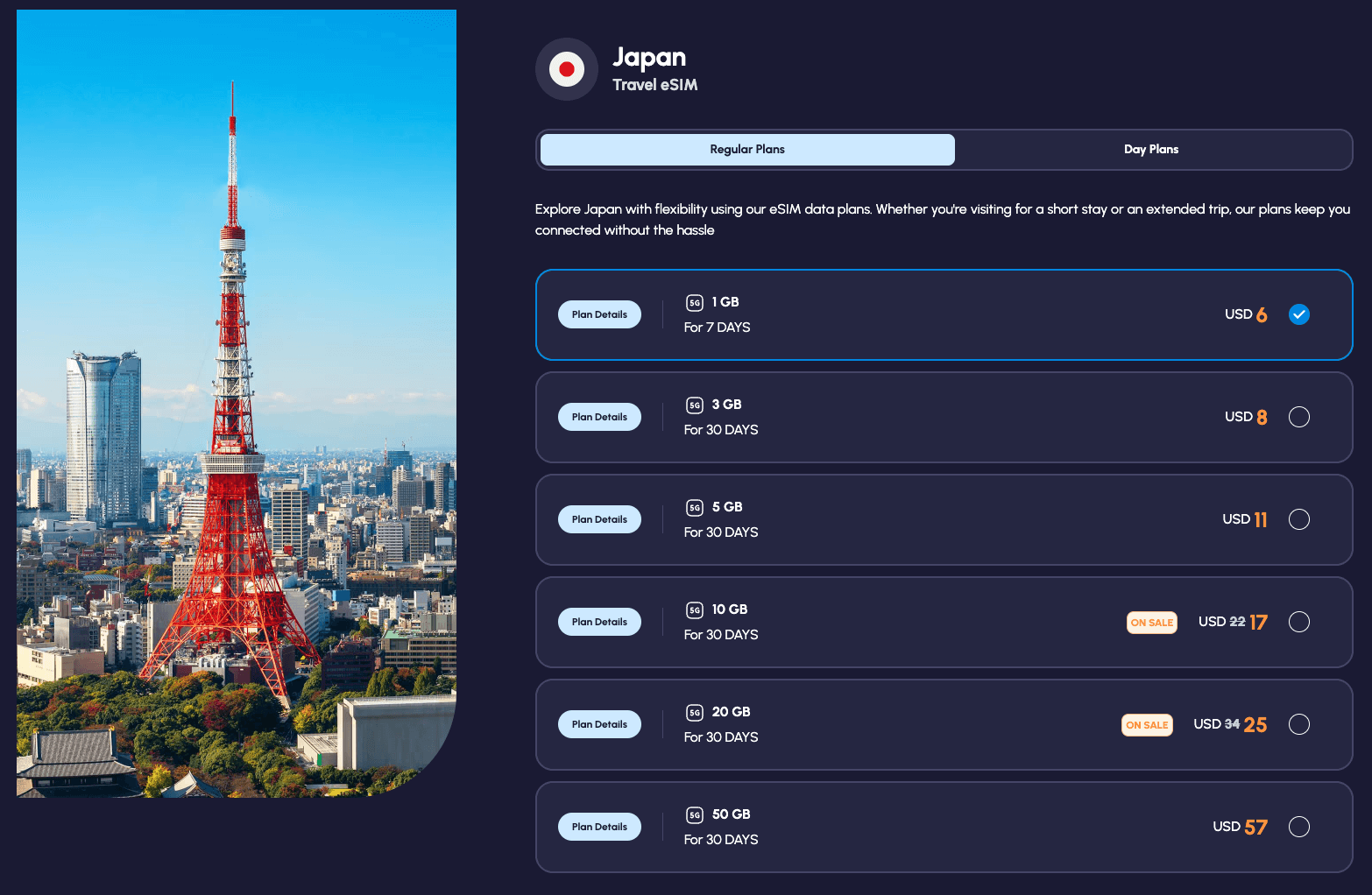 Nomad esim for japan